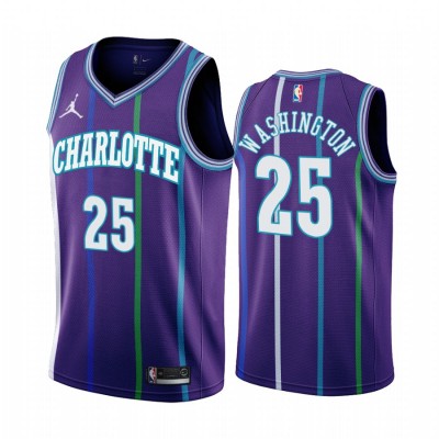Nike Charlotte Hornets #25 PJ Washington Purple 2019-20 Classic Edition Stitched NBA Jersey Men's